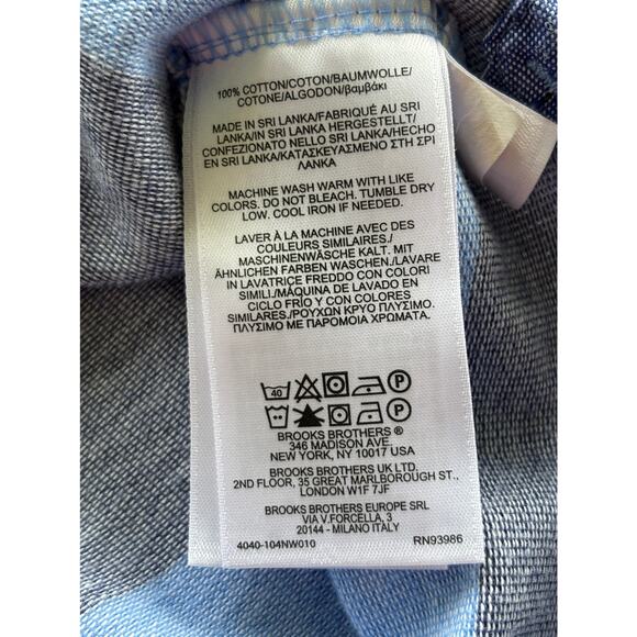 Brooks Brothers 1818 Men’s XXL Striped Performance Polo Shirt Slim‎ Fit  FLAW - Picture 6 of 9